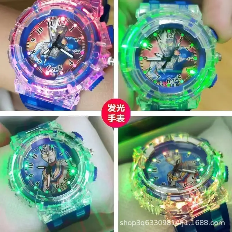 Tiga Cartoon Watch Boys and Girls Flash Edition Galaxy Warrior Douyin Same Style Birthday Gift 2024 New Style