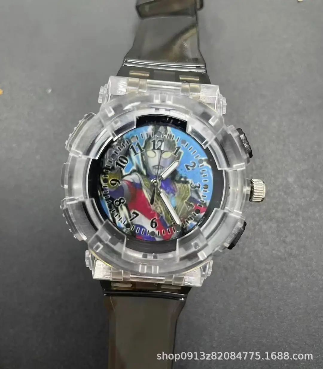 Tiga Cartoon Watch Boys and Girls Flash Edition Galaxy Warrior Douyin Same Style Birthday Gift 2024 New Style
