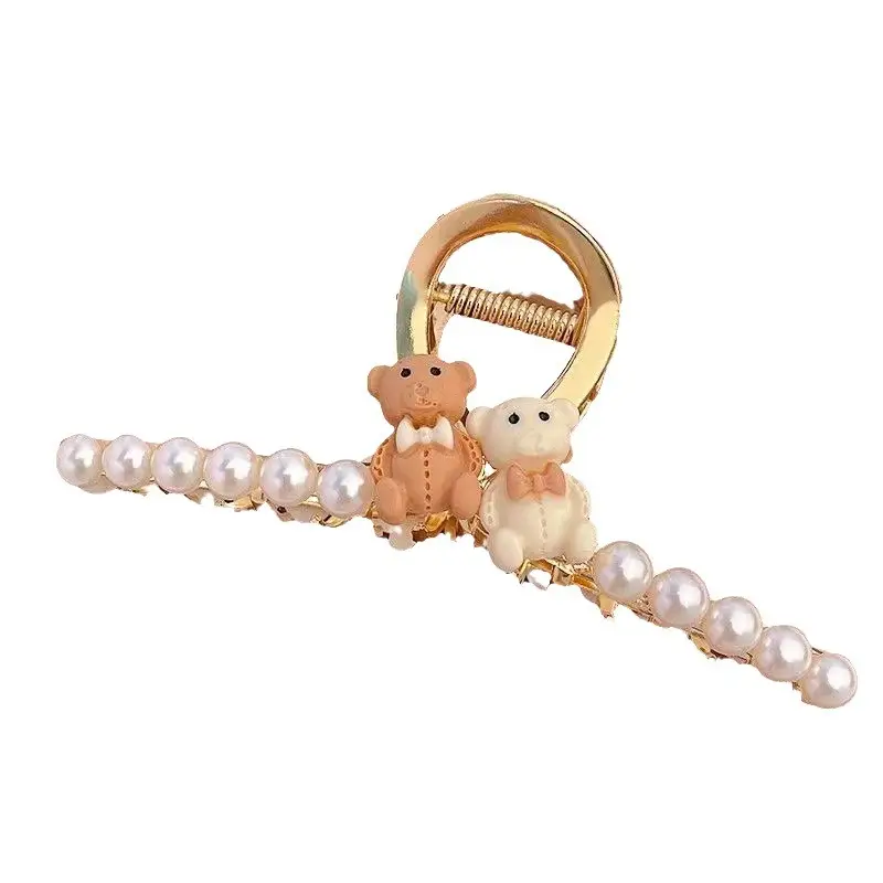 Korean Dongdaemun Butterfly Hairpin Women Large Back Head Flower Shark Clip - Image 14
