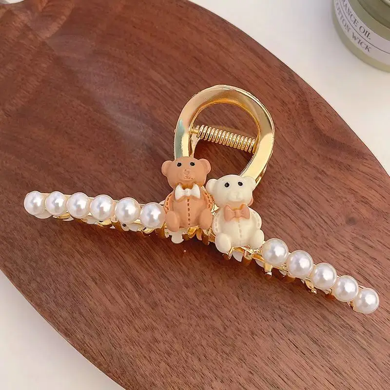 Korean Dongdaemun Butterfly Hairpin Women Large Back Head Flower Shark Clip - Image 5