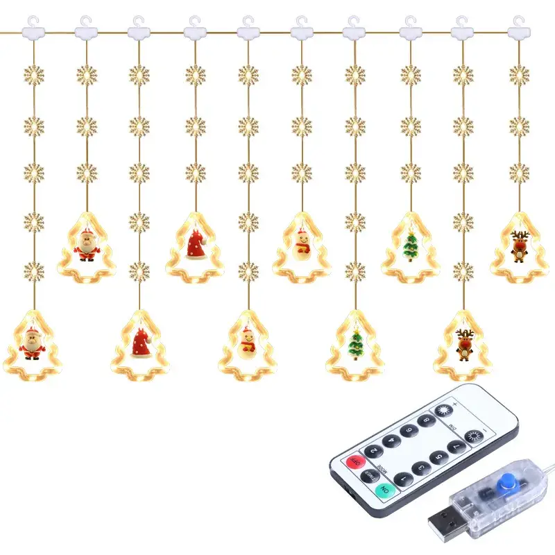 2025 LED Star Snowflake Christmas Lights Set - Image 10