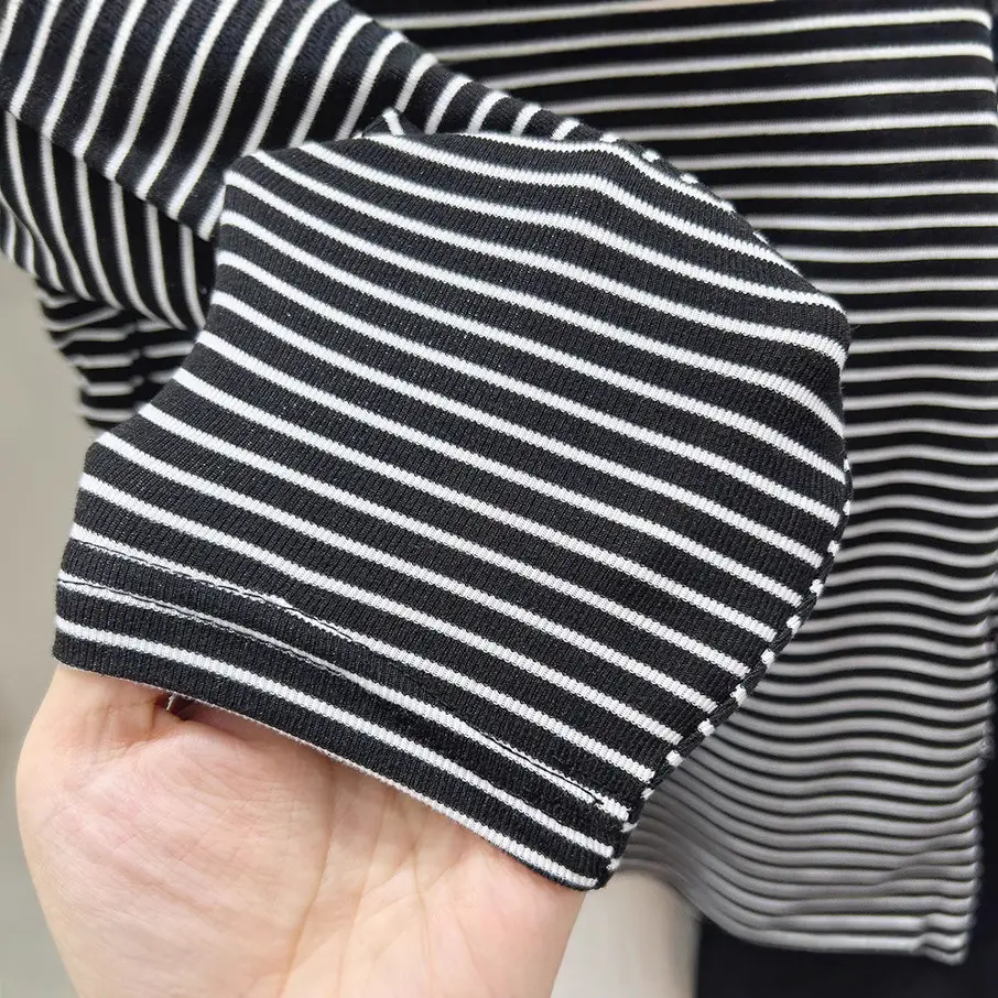 2023 Kids Striped Sweatshirt Set Boys Winter Casual - Image 6