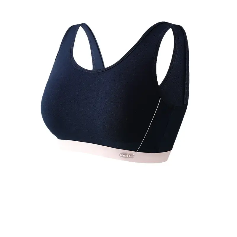 Girls' High School students' sports shockproof wireless bra junior high school students' development period vest adolescent underwear