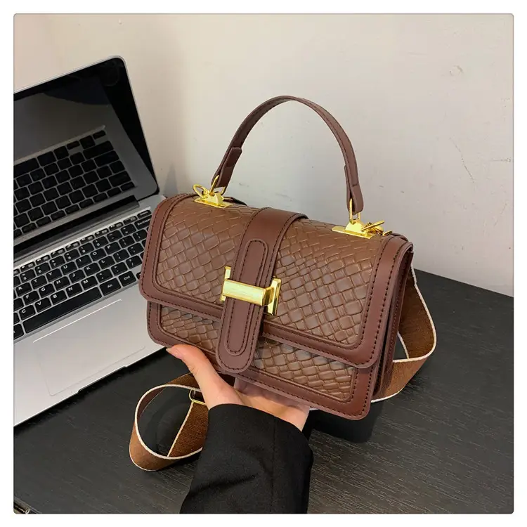 Women's Korean Style Shoulder Crossbody Bag Beige Cream - Image 2