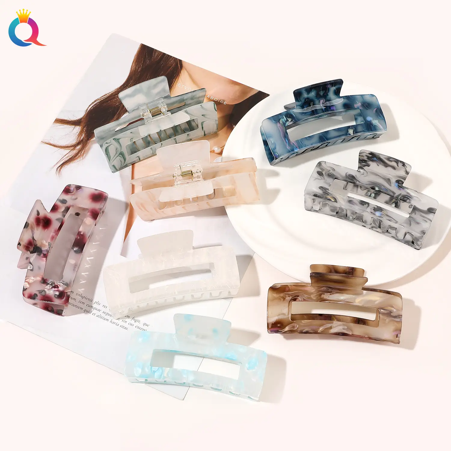 Qiyue Acrylic Shark Clip Hair Grabber High End — feature 18