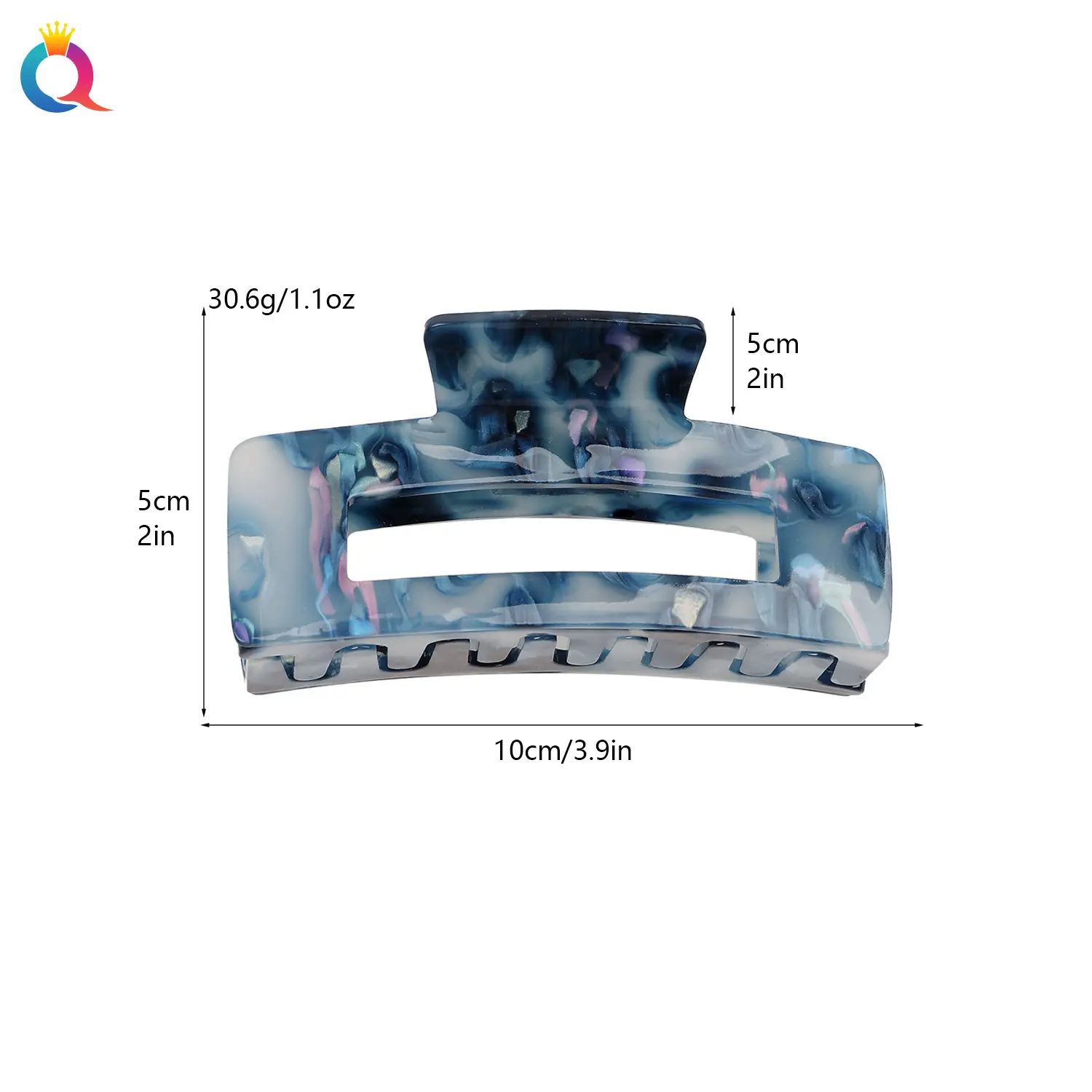 Qiyue Acrylic Shark Clip Hair Grabber High End — feature 23