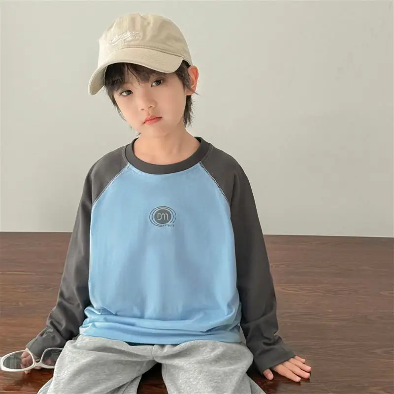 Haima Boys Long Sleeve Cotton T-Shirt White