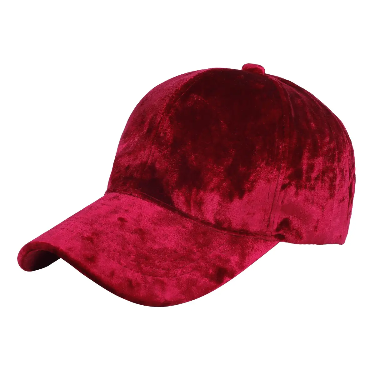 Blue Velvet Plush Baseball Cap Women Men 54.5cm - Image 2