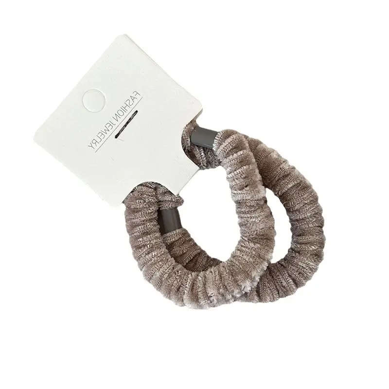 Plush High Elastic Hair Bands for Women Autumn Winter - Image 10