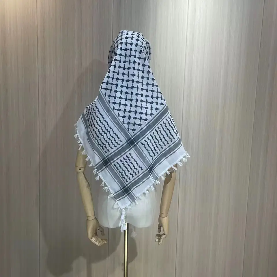 New Blue White Tassel Arab Bandana Tactical Outdoor Muslim Decoration — feature 12