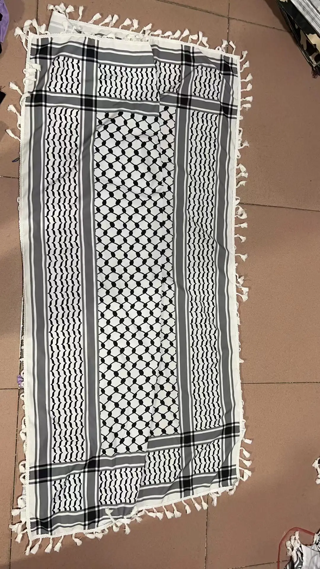 New Blue White Tassel Arab Bandana Tactical Outdoor Muslim Decoration — feature 4