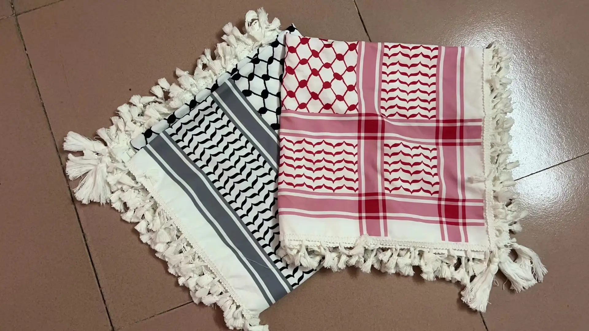 New Blue White Tassel Arab Bandana Tactical Outdoor Muslim Decoration — feature 7