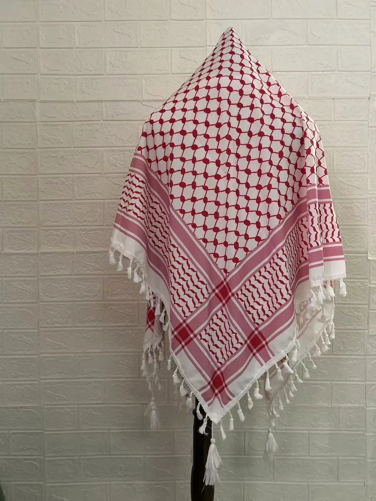 New Blue White Tassel Arab Bandana Tactical Outdoor Muslim Decoration