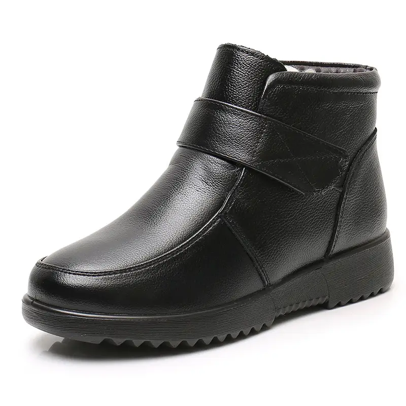 New real wool first layer cowhide mother cotton shoes soft bottom lightweight women's comfortable middle-aged and elderly women's shoes factory direct sales - Image 7