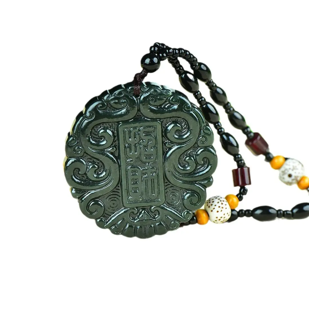 Hotan Saponade Pendant with intricate design - Image 5