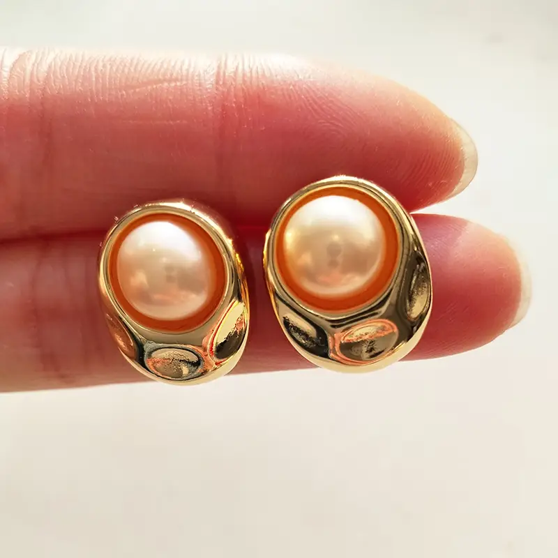Natural Pearl Earrings Big Brand Same Style Light Luxury High-Level Design Elegant Earrings s925 Silver Needle Small Chanel Style Earrings - Image 2