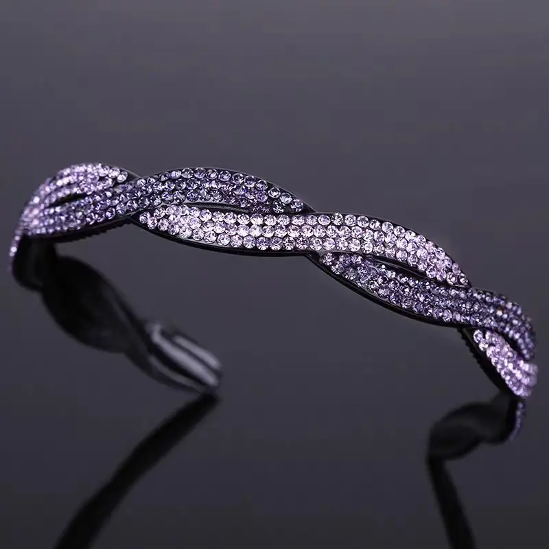 Full Diamond Hair Hoop for Women High-end Rhinestone - Image 9