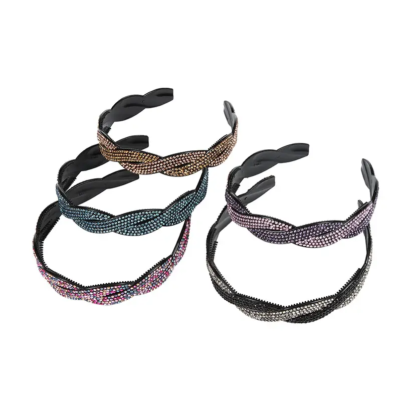 Full Diamond Hair Hoop for Women High-end Rhinestone — feature 8