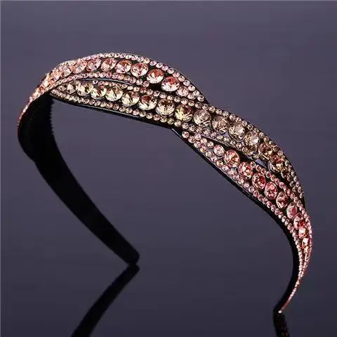 Full Diamond Hair Hoop for Women High-end Rhinestone - Image 2