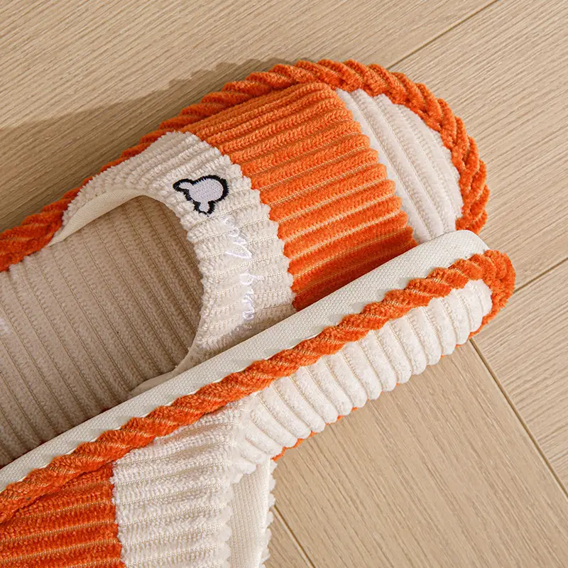 Slippers for women spring and autumn indoor home home couple non-slip soft bottom summer cotton linen fabric sweat-absorbent slippers for men — feature 5