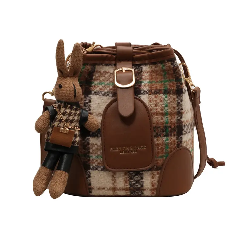 Retro Plaid Crossbody Bag for Women 2026 - Image 9