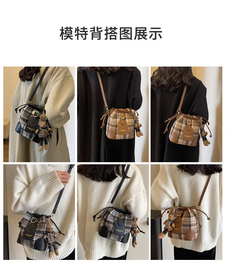 Retro Plaid Crossbody Bag for Women 2026 — feature 8