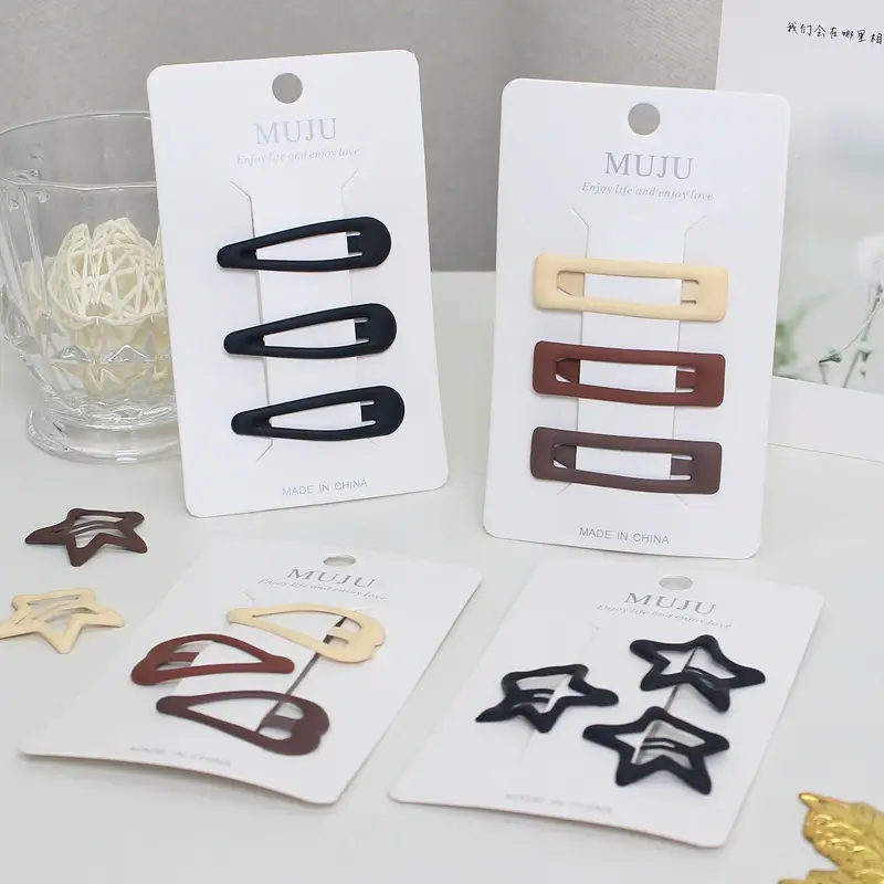 3D Star Hair Clips Set for Women