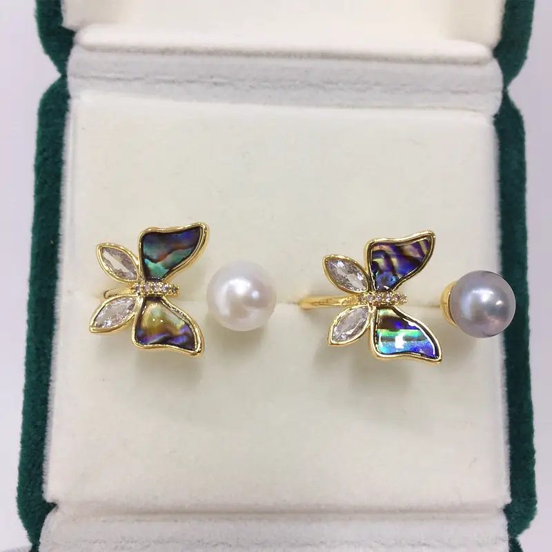 Natural Freshwater Pearl Ring 18K Real Gold Electroplating — feature 5