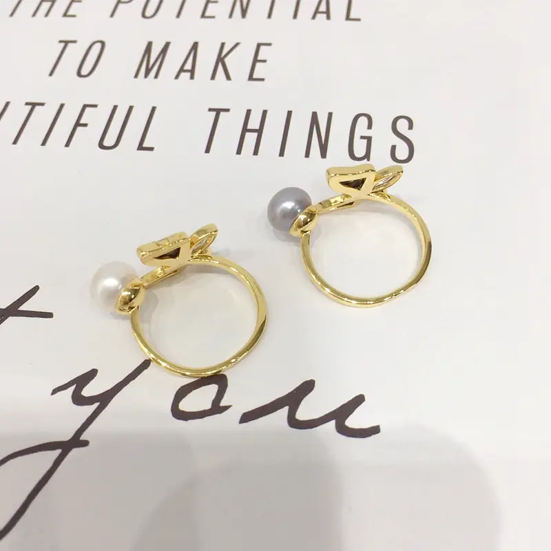 Natural Freshwater Pearl Ring 18K Real Gold Electroplating — feature 8