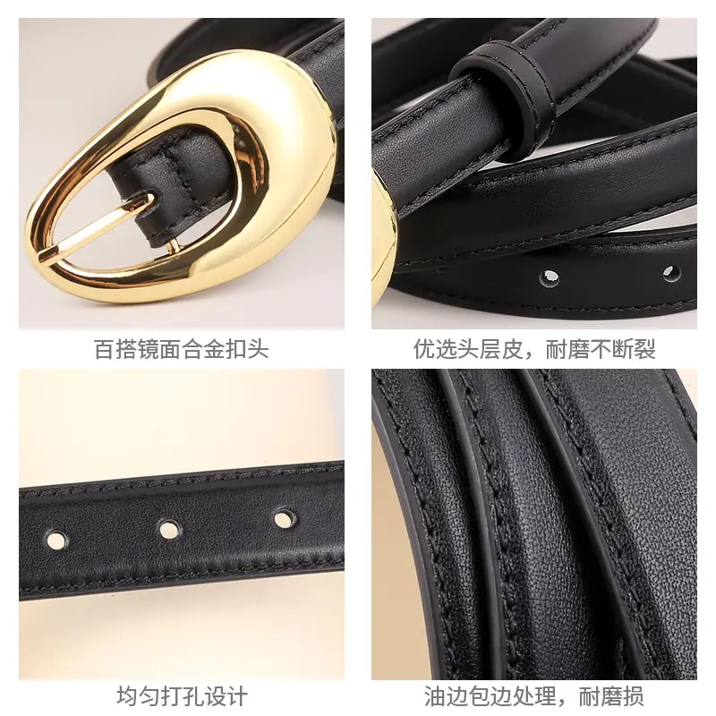 Women Genuine Leather Belt 2023 Artistic Decorative Pin Buckle - Image 9