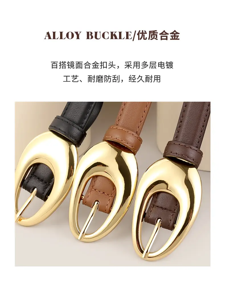 Women Genuine Leather Belt 2023 Artistic Decorative Pin Buckle — feature 15