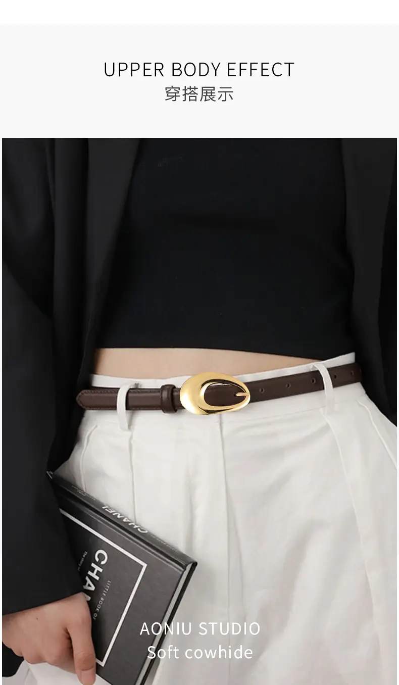 Women Genuine Leather Belt 2023 Artistic Decorative Pin Buckle — feature 20