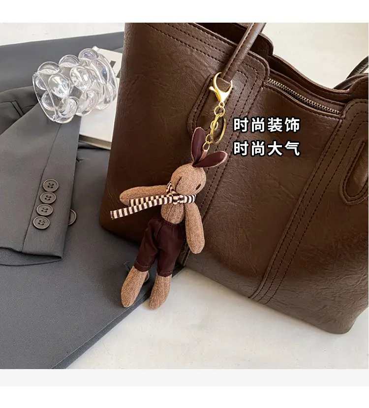 Women's Large Capacity Leather Tote Bag White — feature 7