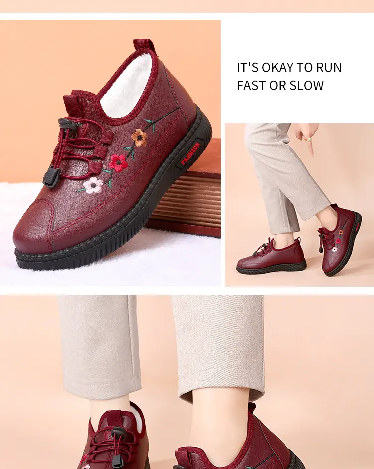 2025 Winter Cotton Flats for Women Warm Non-Slip — feature 15