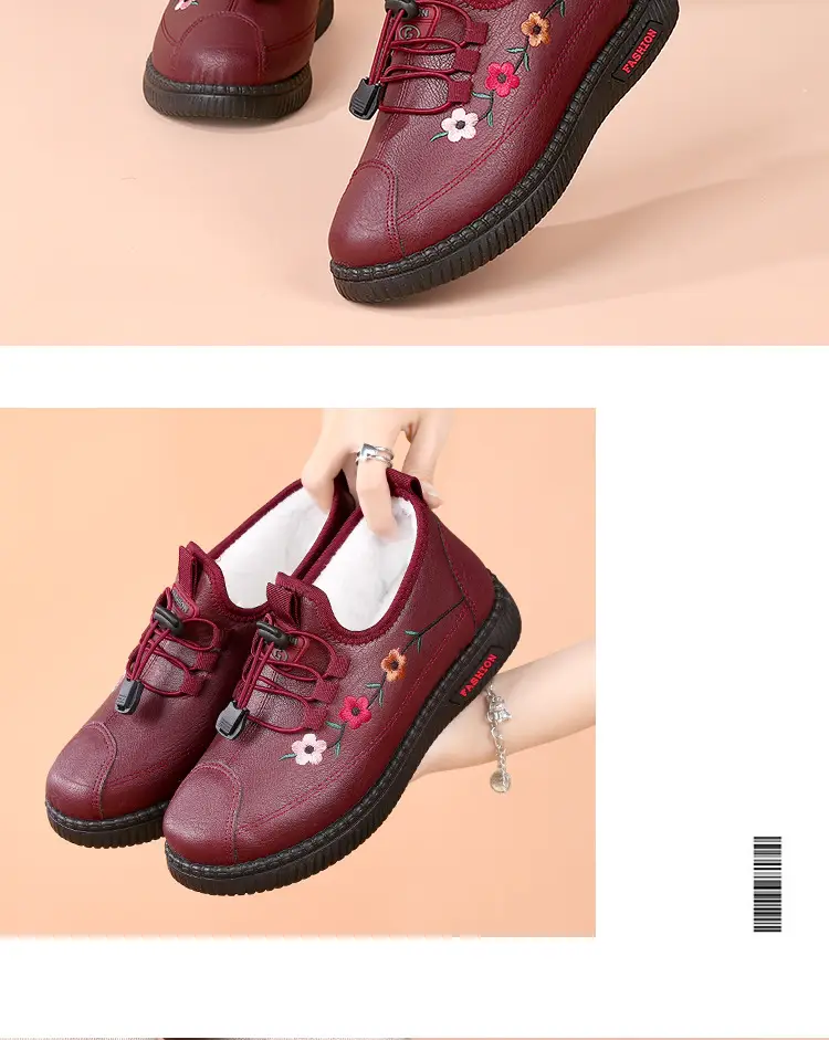 2025 Winter Cotton Flats for Women Warm Non-Slip — feature 16