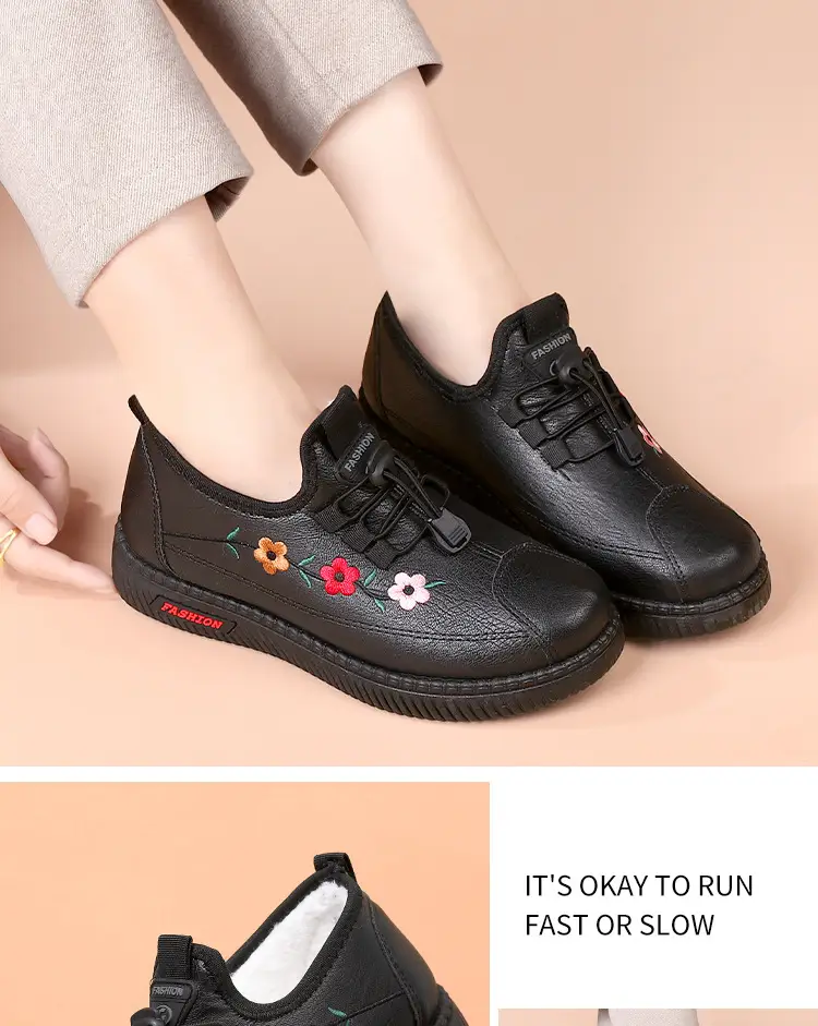 2025 Winter Cotton Flats for Women Warm Non-Slip — feature 17