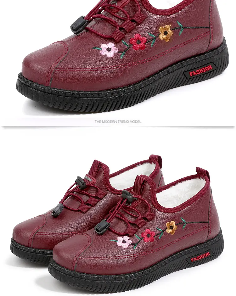 2025 Winter Cotton Flats for Women Warm Non-Slip — feature 20