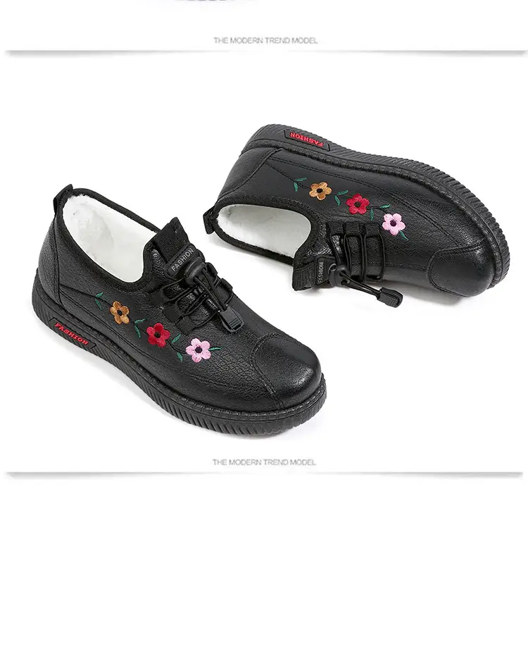 2025 Winter Cotton Flats for Women Warm Non-Slip — feature 23
