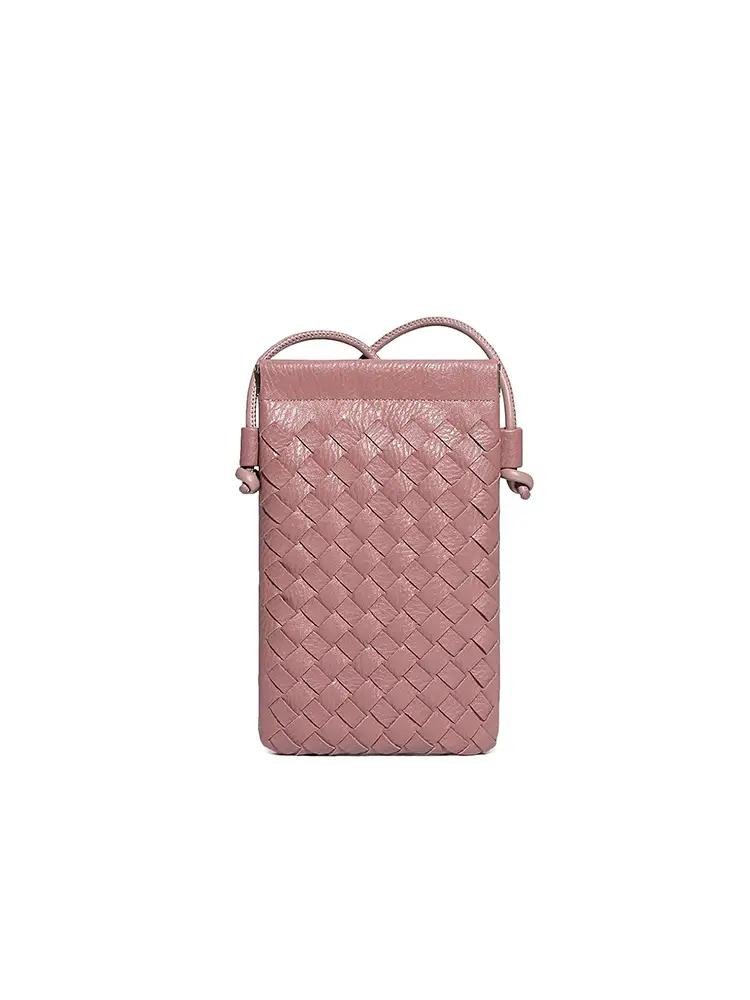Green Handwoven Phone Bag for Women - Image 16