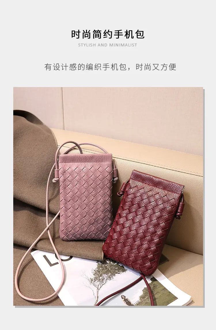 Green Handwoven Phone Bag for Women — feature 13