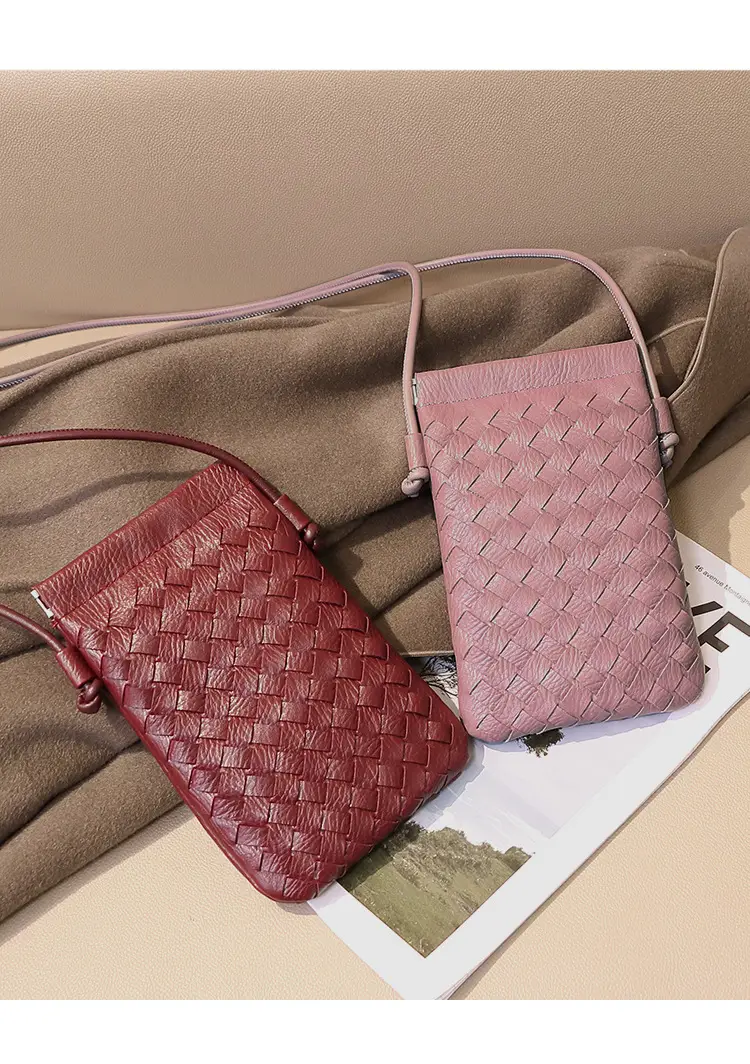 Green Handwoven Phone Bag for Women — feature 6