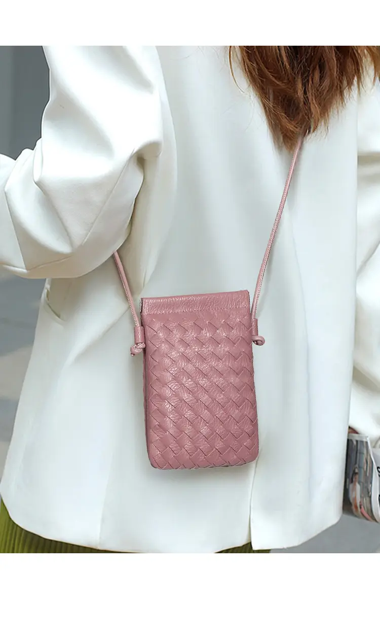 Green Handwoven Phone Bag for Women — feature 7