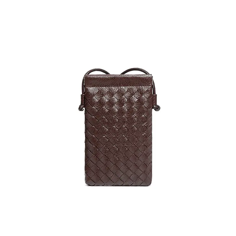 Green Handwoven Phone Bag for Women - Image 9