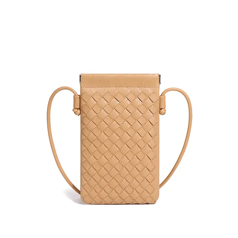 Green Handwoven Phone Bag for Women - Image 11
