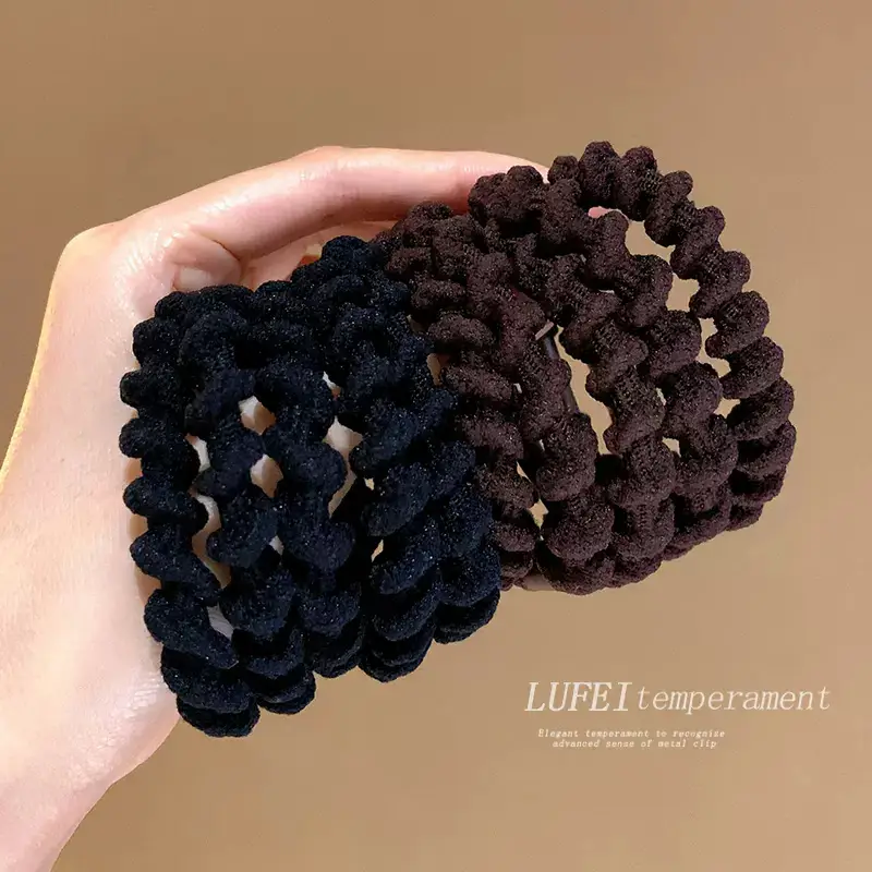 Girls Braided Hair Rope High Ponytail Hair Tie - Image 11