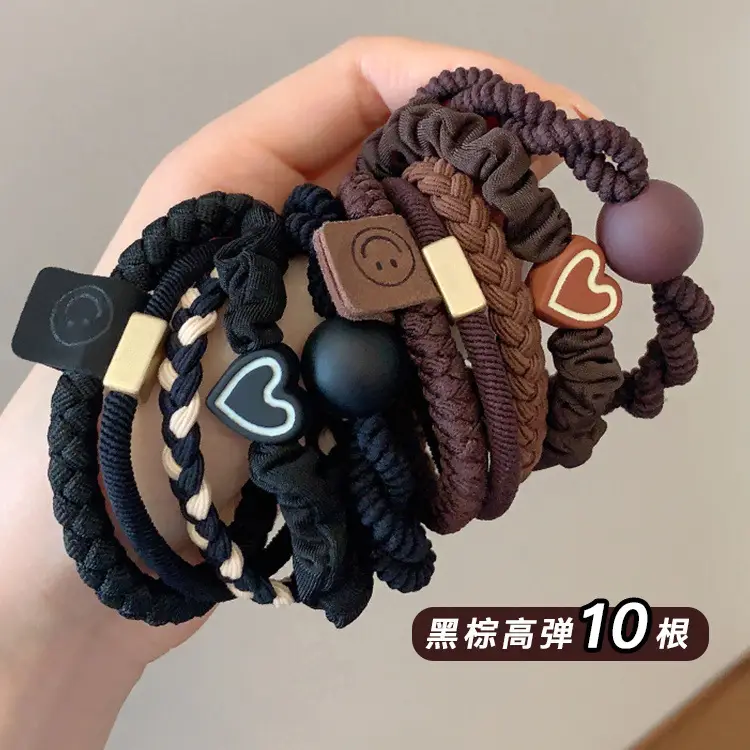 Girls Braided Hair Rope High Ponytail Hair Tie - Image 12