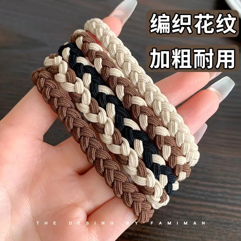 Girls Braided Hair Rope High Ponytail Hair Tie - Image 13