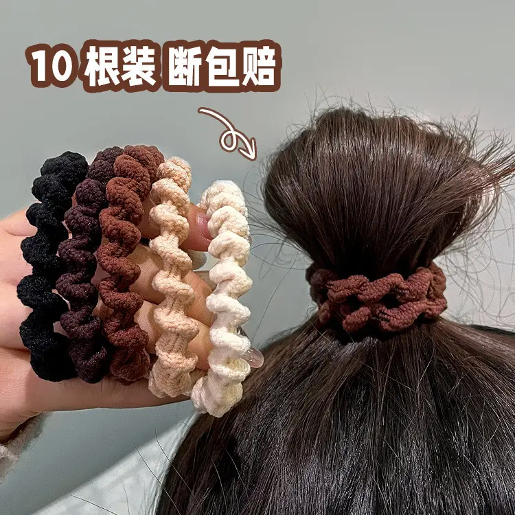 Girls Braided Hair Rope High Ponytail Hair Tie - Image 6