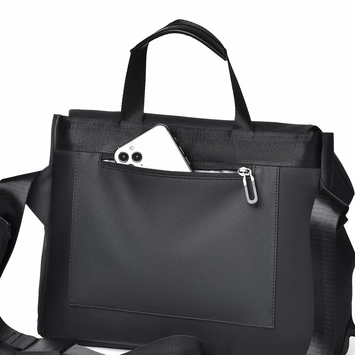 Men's Crossbody Bag Grey Large Capacity Business Travel — feature 19