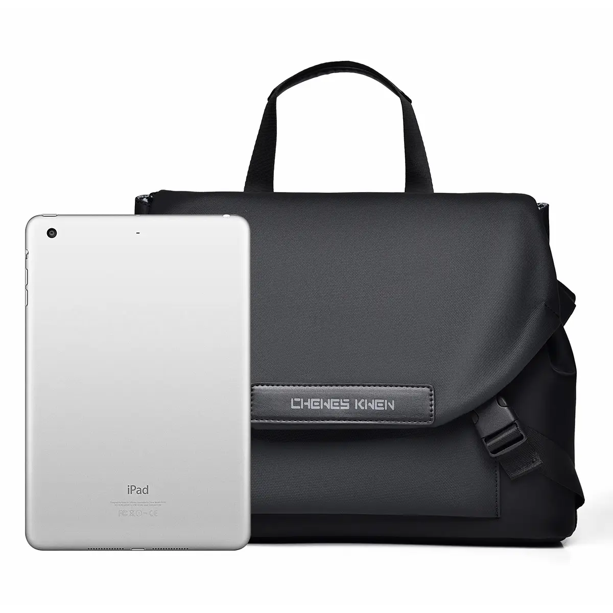 Men's Crossbody Bag Grey Large Capacity Business Travel — feature 23